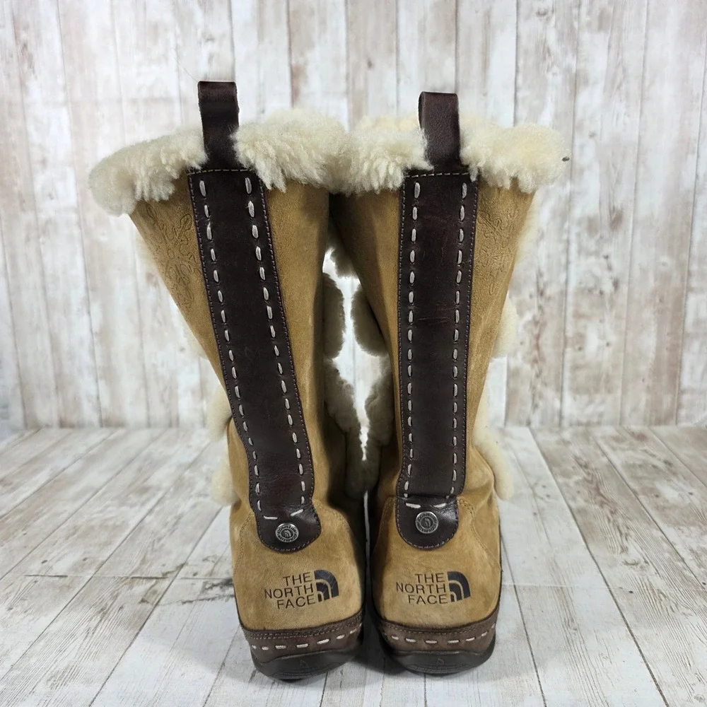 The North Face Women Tan Suede Waterproof Primaloft Winter Boots ACQBF33 Size 8‎